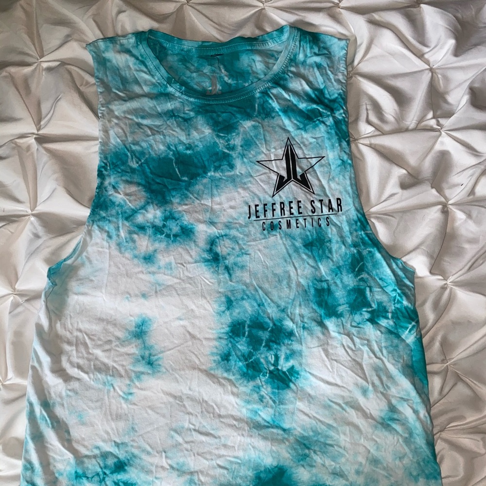 Teal Jeffree Star muscle tank- medium